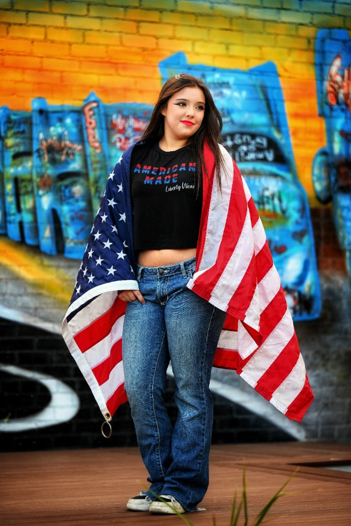 Women's Patriotic Crop Top | American Made Crop