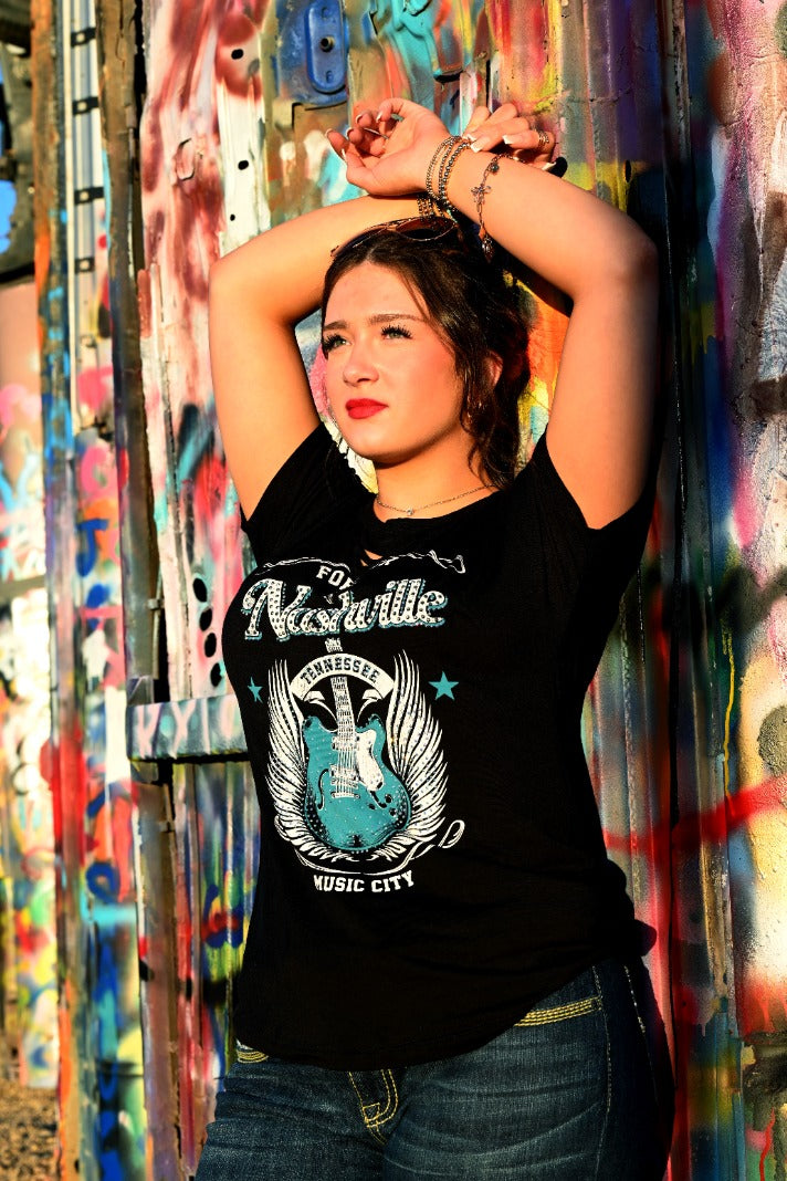 Women's Nashville Rhinestone Dolman Top | Howdy and Rowdy