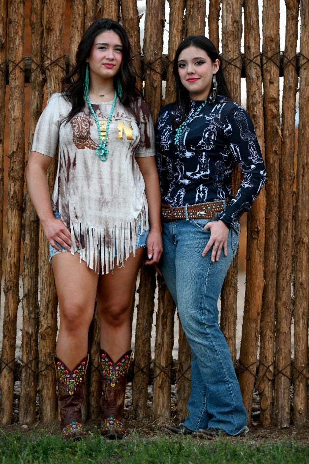 Women's Western Mesh Long Sleeve Top | Kickin' Dust