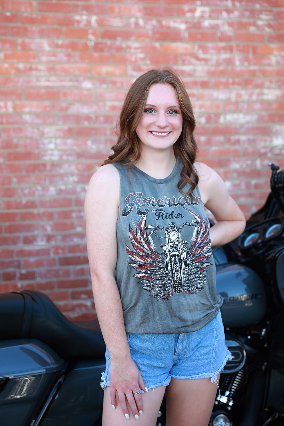 Women's Motorcycle Side Cut Tank Top | American Rider Tank