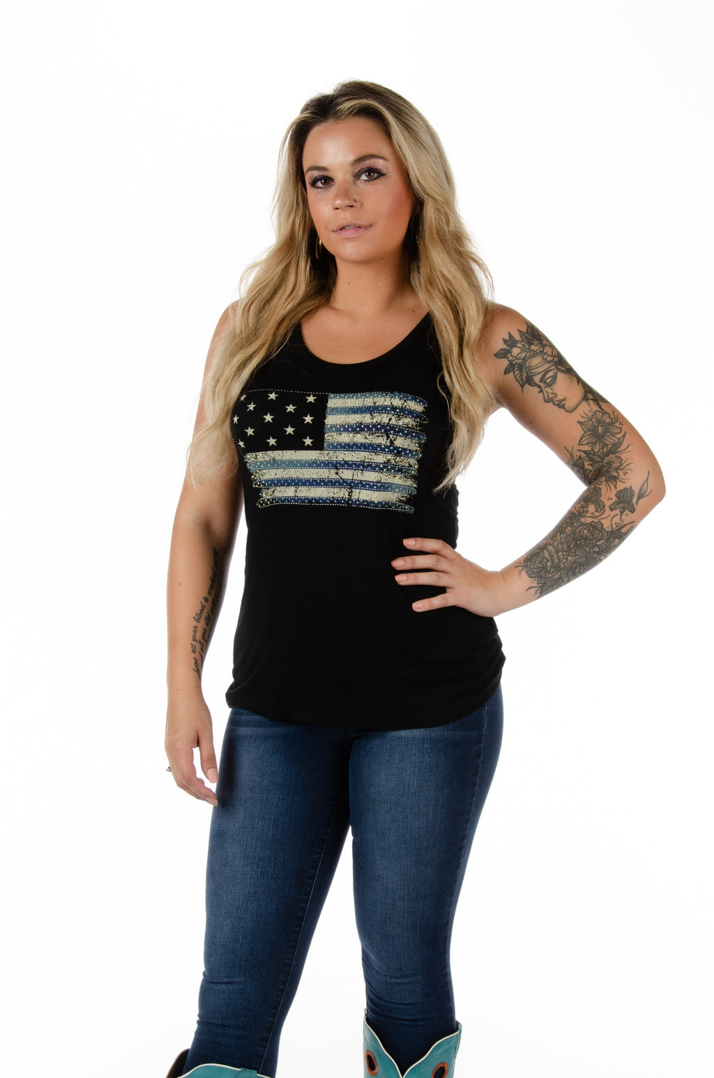 Women's Patriotic American Flag Tank Top | Liberty Tank