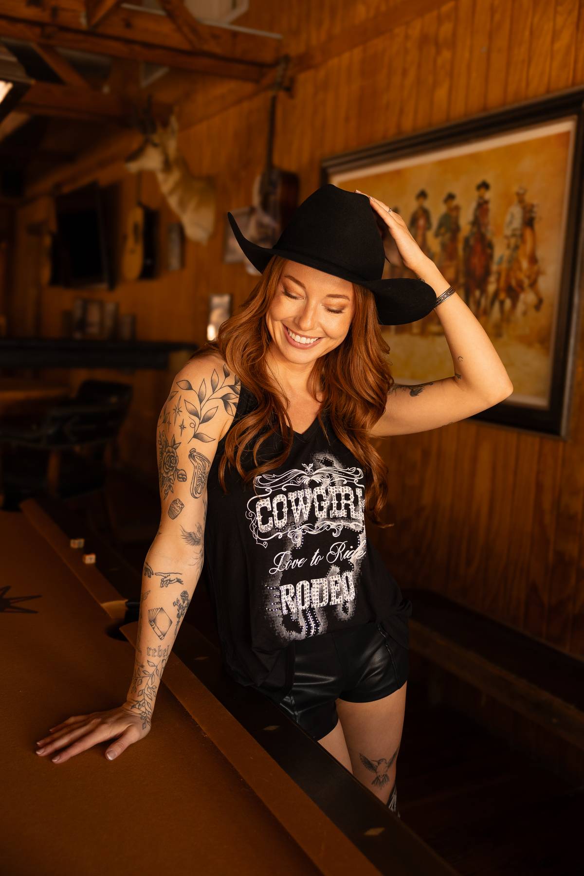 Women's Cowgirl Rodeo Rhinestone Tank Top | Liberty Wear