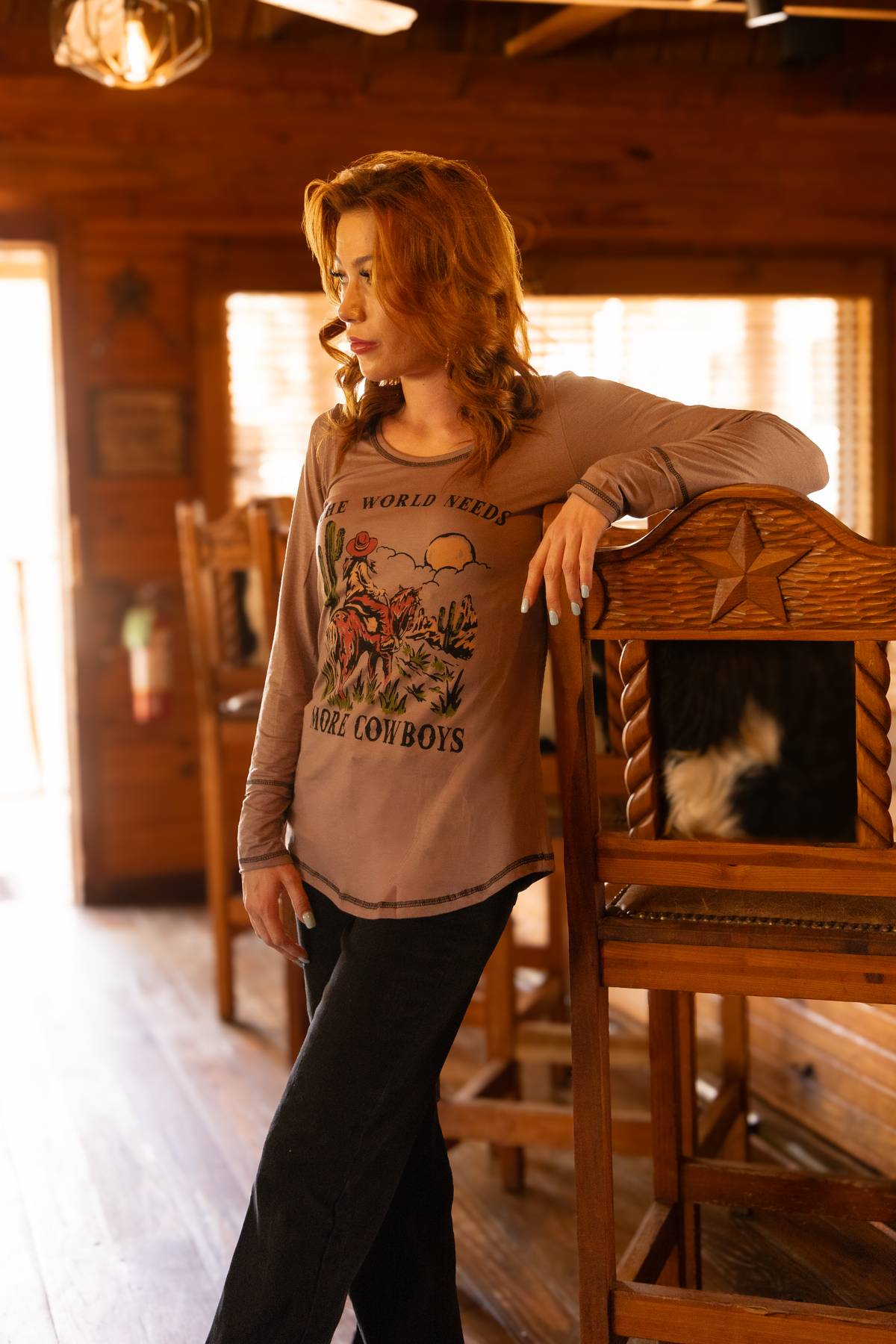 Women's Western Long Sleeve Top | More Cowboys