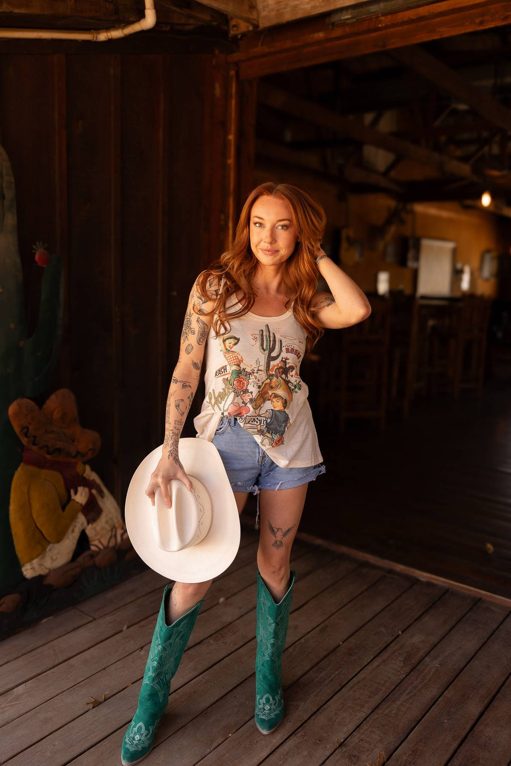 Women's Wild West Graphic Tank Top | Howdy Vintage