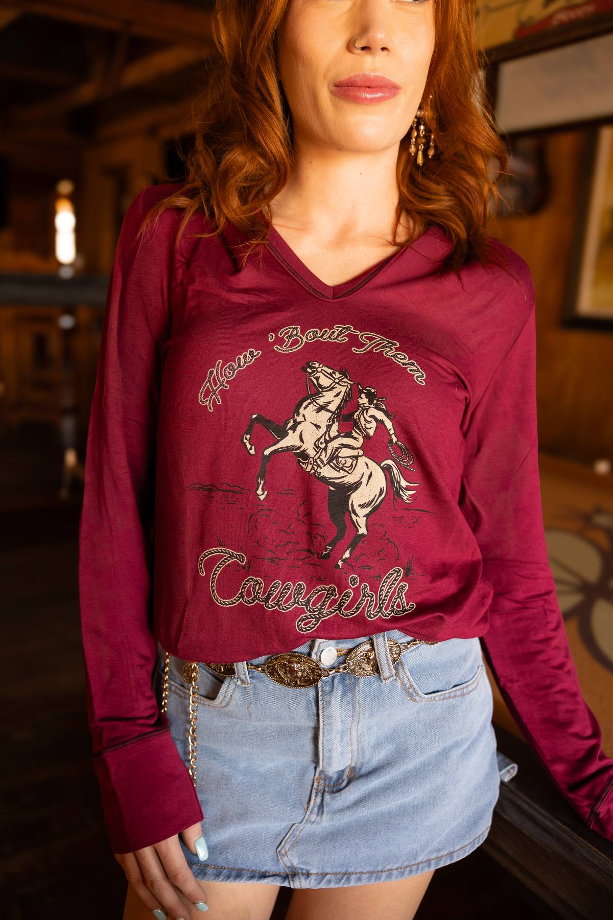 Women's Western Graphic Hoodie | How 'Bout Them Cowgirls