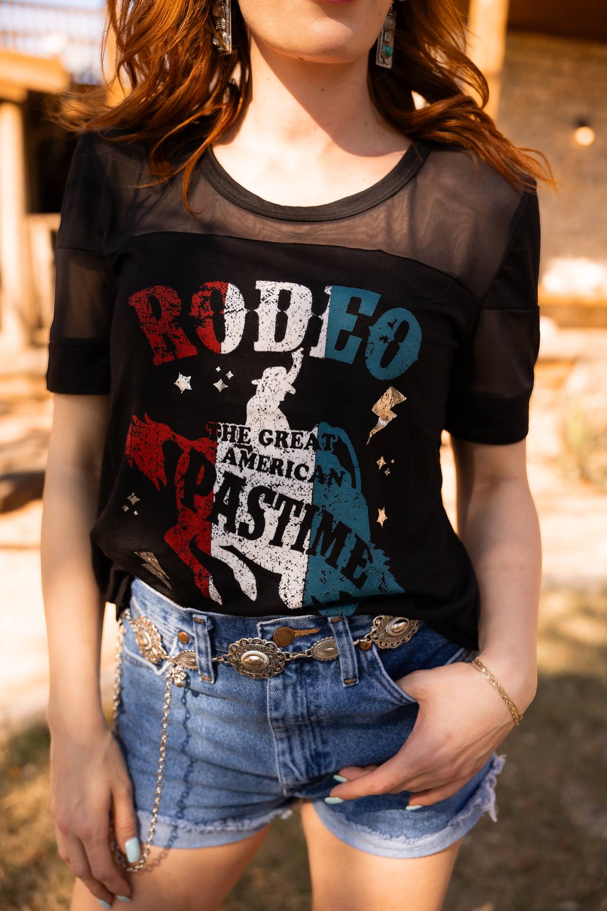 Women's Patriotic Western Graphic Tee | Great American Pastimes