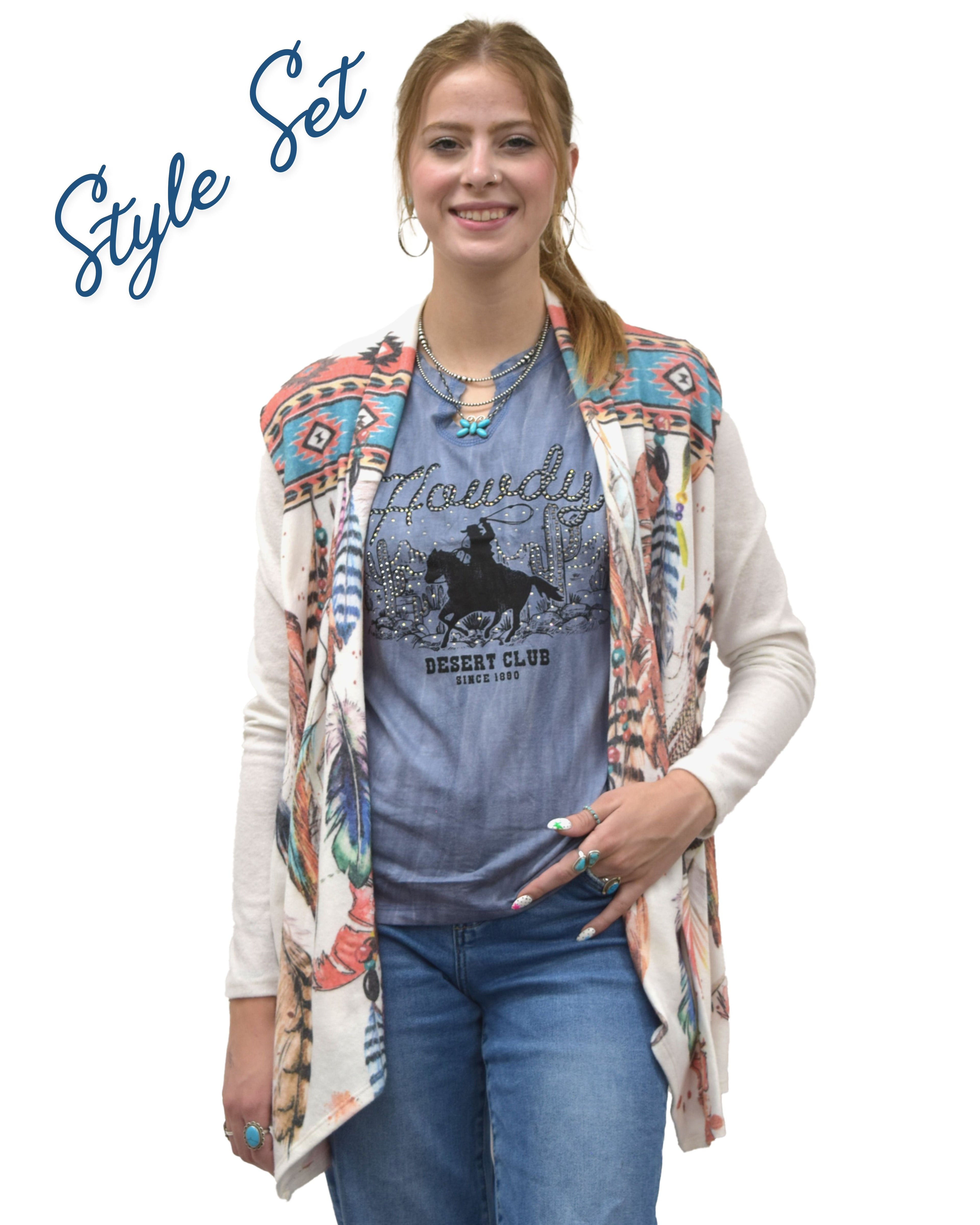 Women's Feather Print Soft Cardigan | Vibrant Feathers