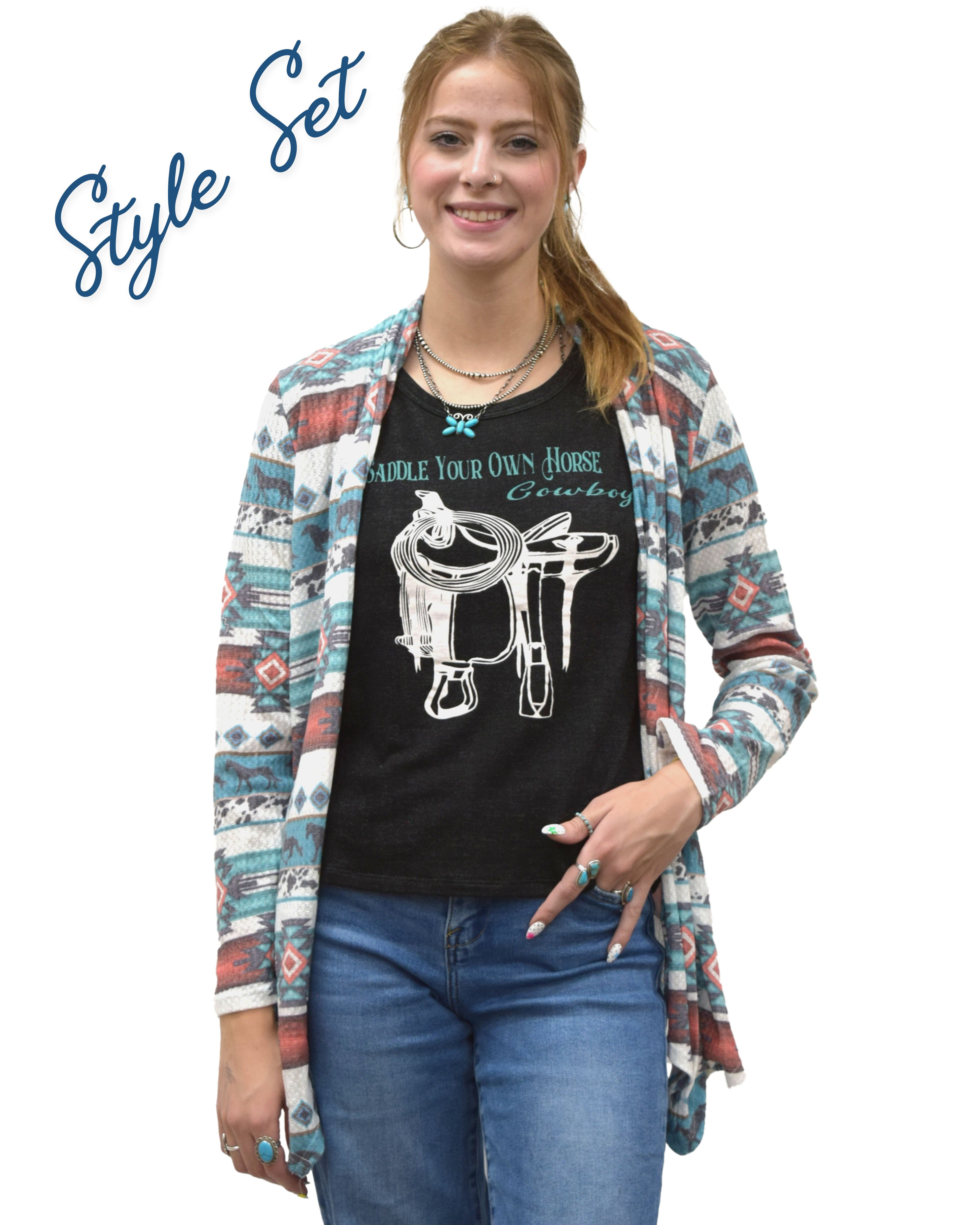Women's Southwestern Aztec Cardigan | Pecos Dreams