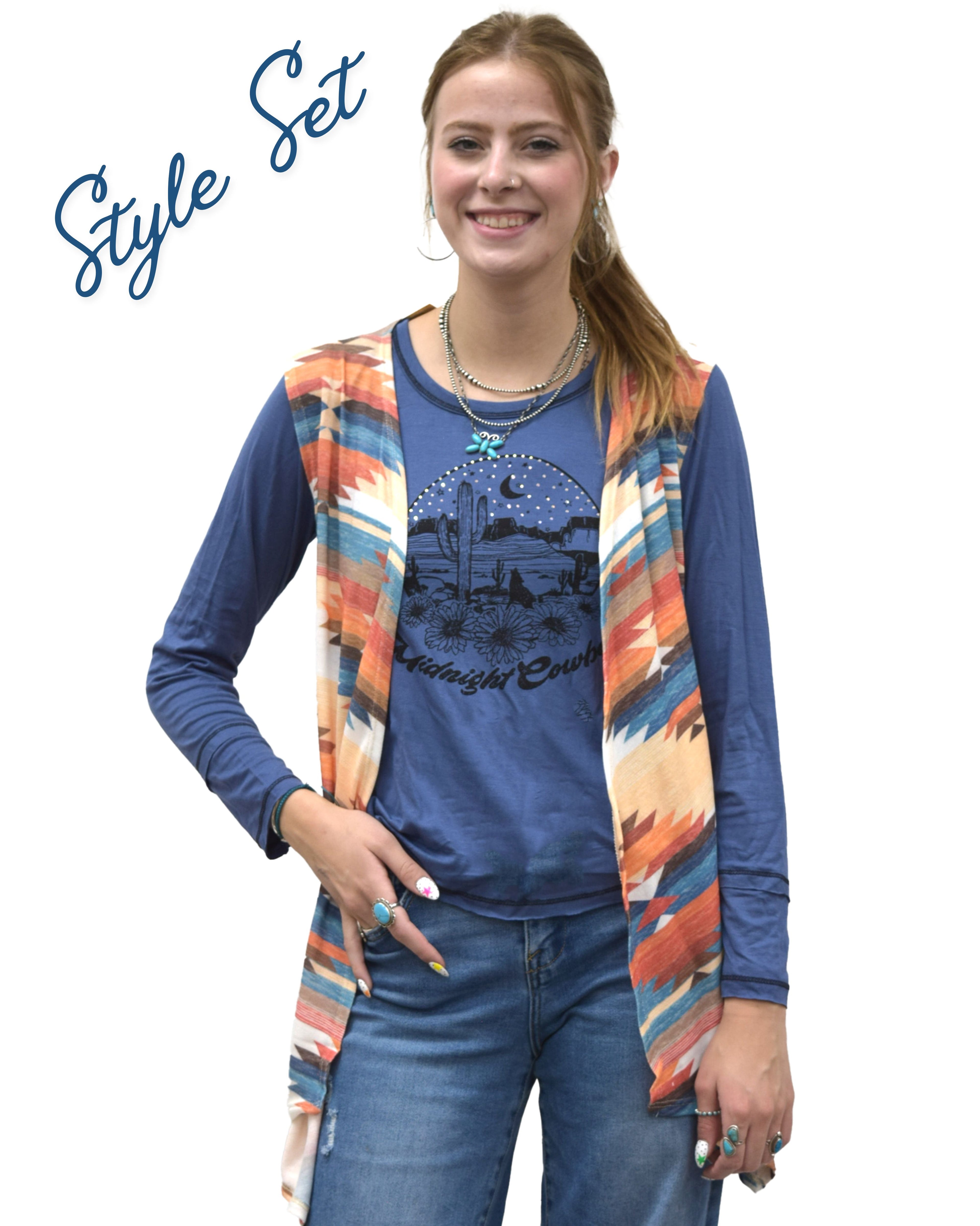 Women's Southwestern Graphic Vest | Arizona