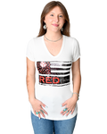 Women's Patriotic Graphic Tee | Red Friday Flag