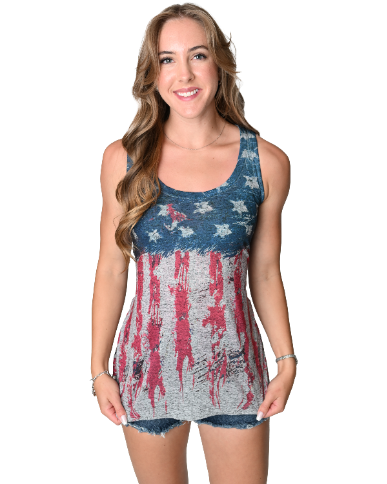 Women's Patriotic Flag Tank Top | Faded Glory Tank